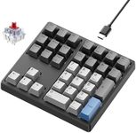 Kisnt Mechanical Number Pad, 34 Key Wired Hot Swappable Keypad, Gateron Switches White Backlit Numpad,USB Numeric Keypad with PBT Keycaps for Laptop, Mac, PC Desktop(Red Switch)