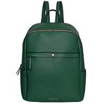 Accessorize London Women'S Faux Leather Green Sammy Backpack