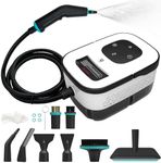 2500W Handheld Steam Cleaner, 6-Speed Portable Steamer with Large Tank & 10 Accessories, 10s Heat-Up steamer cleaning for Kitchen, Bathroom, Car Detailing, Tile & Grout Cleaning