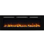 Endeavour Fires Hawnby Recessed Electric Fire with 7 day Programmable Remote Control, 1&2kW, Log & Crystal Set(60")