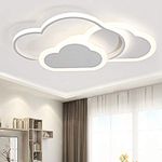 BALTRE 42W LED Ceiling Light, Creative Cloud Ceiling Lamp, 6000K White Light, Modern White Ceiling Lights, Used in Living Room, Bedroom, Corridor and Children's Room 52cm*31cm*6cm