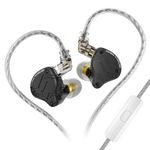 KZ ZS10 PRO X in-Ear Monitors, Professional Noise Isolating Wired Earbuds, 1DD+4BA Hybrid 5 Drivers HiFi Bass Stereo Earphones Ear Monitor Headphones for Audiophile Singer Drummer (MIC)