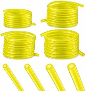 hiSpkNix 4-Size Fuel Line Hose Kit: 4ft Each (1/8"x3/16", 3/32"x3/16", 1/8"x1/4", .08"x.14") for Chainsaw, Lawn Mower, Weed Eater, Blower – Oil & Corrosion Resistant Small Engine Tubing