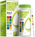 AAwipes Aquarium Ammonia Test Strips 8-in-1 |100 Strips | Quick & Accurate Water Testing for Freshwater & Saltwater Tanks -Test pH, Carbonate, Alkalinity, Hardness, Chlorine, Nitrite, etc. (K02-100)