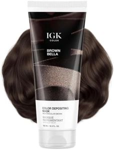 IGK Hair Gloss Toner & Color Depositing Mask | Chocolate Brown Semi-Permanent | Vegan + Cruelty Free | Brown Bella