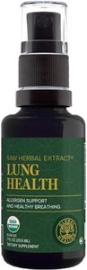 Global Healing Organic Lung Health Supplement - Herbal Nasal Decongestant Spray for Lung Cleanse, Respiratory Support and Mucus Relief To Breath Easy - Normal Nose Allergy and Sinus Defense - 1 Fl Oz