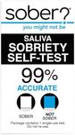 Sober? Sobriety Saliva Alcohol Test Strips - Personal Test Kit for Alcohol in The Saliva - Accurate Results in Minutes - 1 Test