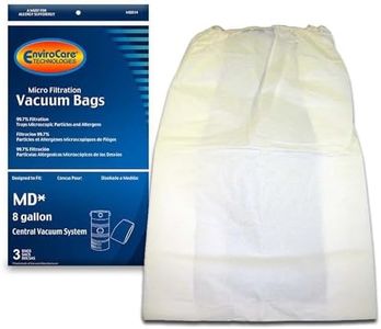 EnviroCare Replacement Micro Filtration Vacuum Cleaner Dust Bags for MD 8 Gallon Central Vacuums 3 pack