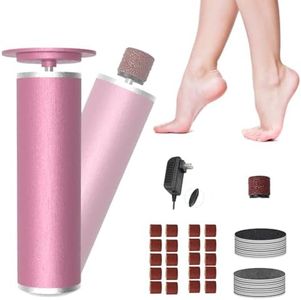 2 in1 Electric Foot Callus Remover Waysse Callus Remover for Feet with Replacement Sandpaper Discs, Adjustable Speed Electric Foot File Professional Pedicure Tool for Dead Skin Calluses