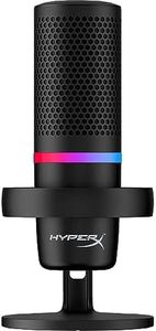 HyperX DuoCast - RGB USB Condenser Microphone for PC, PS5, PS4, Mac. Cardioid, Omnidirectional, Pop Filter, GAI Control, Gaming, Streaming, Podcasts, Twitch, YouTube, Discord, Black