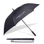 KENNETH COLE New York Automatic Golf Umbrella for Men & Women with UV & Rain Protection -Black