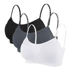 Litthing Women Sports Bra Seamless Comfort Bras Padded Ladies Tops Adjustable Strap Bralettes Vest Style Athletic Wireless Wrap Chest Crop Top for Yoga Fitness Exercise