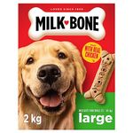 Milk-Bone Original Dog Biscuits Large Sized Dog Treats, Meaty Taste, 2kg Box