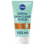 NIVEA Derma Skin Clear Scrub (150ml), Exfoliating Face Scrub, Salicylic Acid Face Scrub Enriched with Niacinamide to Unclog Pores and Refine Skin Textures, For Blemish-Prone Skin