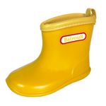 Kids Wellies Toddler Waterproof Non-Slip PVC Wellington Boots Colorful Boys Girls Rain Boots for 1-6 Years Old Child (Yellow, 7 UK)