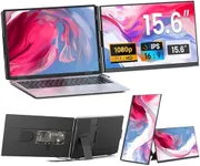 Cevaton Laptop Screen Extender - 15.6" FHD 1080P Portable Monitor for Laptop, Detachable & Plug and Play Dual Laptop Monitor Extender for 13"-17.3" Laptops, Compatible with Wins/Mac/Android/Chrome
