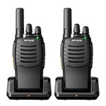Retevis H777 Walkie Talkies Long Range Built-in LED Flashlight Charger Dock Rechargeable Walkie Talkie for Adults 2 Way Radios Long Range Famliy Outdoor Hiking(2 Pack)