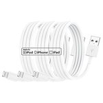 3 Pack Apple MFi Certified iPhone Charger Cable 1m, Apple Lightning to USB Cable Cord 1 metres Fast Charging Apple Phone Long Chargers for iPhone13/12/12 mini/ 11/11Pro/Max/X/XS/XR/XS Max/8/7/6/iPad