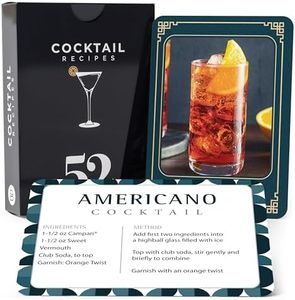 52 Cocktail & Mixed Drink Recipes Flash Cards – Simple & Easy Step Instructions & Tricks – Comprehensive Mixology Concoction Guide & Ingredient List – Master the Entertaining Art - Home Made Bartender