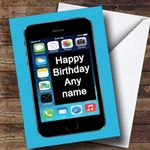 Funny Joke iPhone Mobile Phone Personalised Birthday Card | Birthday Card | Funny Joke Spoof Birthday Card