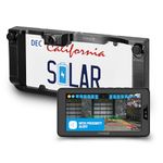 Type S Solar Powered Wireless Backup Camera, License Plate Frame Design, 3-Minute Install, 6” HD Dashboard Monitor, Motion Sensor Activation, Universal Compatibility for Cars, Trucks, RVs