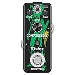 Vivlex LEF-333 Compressor Pedal Mini Analog Compression Effect Pedal for Electric Guitar Bass with True Bypass