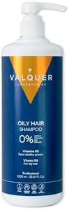 Valquer Profesional Champú Antigrasa zero%: sin sal, sin sulfatos, sin parabenos y sin siliconas. Para cabellos grasos, regulador de grasa - 1000 ml
