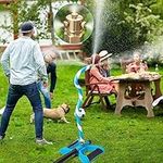 Standing Misters for Outside Patio, Doosela Upgrade Stand Misting Cooling System-Portable Misters for Outdoors- Adjustable 1.65FT Height & 5 Brass Nozzles Sprinkler System for Garden Party BBQ Cooling