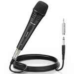 TONOR Dynamic Karaoke Microphone for Singing with 4.5m XLR Cable, Metal Handheld Mic Compatible with Karaoke Machine/Speaker/Amp/Mixer for Karaoke Singing, Speech, Wedding, Stage and Outdoor Activity