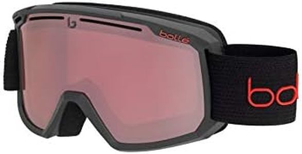 bollé - Maddox Black Matte - Vermillon Gun Cat 2, Ski Goggles, Medium, Unisex Adult