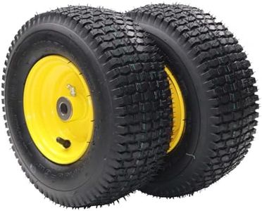 GarveeLife 16x6.50-8 Lawn Mower Tires with Wheel Assemblies - 3" Centered Hub, 3/4" Bushing, 620 Lbs Capacity, Set of 2