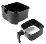 Nuwave 3QT Brio Replacement Base Tray & Fry Pan Basket – Compatible with NuWave 3QT Brio Model 36001 & 36011,Black