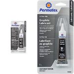 Permatex White Lithium Grease (44ml Tube) + Extra-Fine Graphite Lubricant (6g Tube)