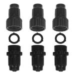 3Sets of Connectors for Garden Water Hose Expanding Hose Female Male Repair Kit