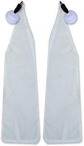 UltraPoi - UltraSocks w/Swivel Knob Handles Set of 2 - White Non-stretch Socks - For LED or Practice (No Lights)