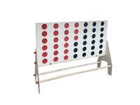 COMETOFUN Board games，Giant Connect 4 Game Set - Jumbo Outdoor Backyard Game - 4FT Tall - Wooden Board for Kids & Adults - Four-in-a-Row Game Board