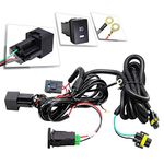 Fog Light Wiring Harness Kit for Honda Acura Nissan Ford Mitsubishi Subaru Jaguar Land Rover, H11 Wire Connector with Relay Blade Fuse On/Off Switch