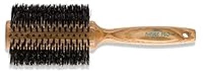 Dannyco Professional Nature Pro Oakwood Handle Circular Brush With Natural Boar Bristles Jumbo, 1 Count