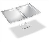 MixRBBQ Grill Grease Tray with Catch Pan, Universal Stainless Steel Grease Tray Replacement Parts for for Backyard, Dyna-Glo, NexGrill, Expert, Kenmore and Most 3/4/5 Burner Gas Grills(24"-30")