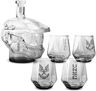 Halo Infinite Master Chief Helmet 6-Piece Whiskey Decanter Set with Glasses