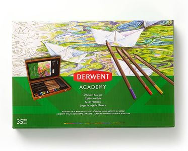 Derwent Academy 35-Piece Art Set – Drawing & Sketching Supplies