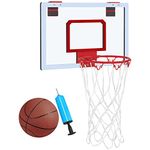 costoffs Portable Basketball Hoop and Backboard Over the Door Mini Basketball Hoop Set Suitable for Home/Office/Dorm