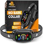 2026 Upgraded Intelligent Dog Bark Collar for Medium & Large Dogs (20 LBs-110 LBs)- Beep, Vibration & Safe Static Shock, 7 Sensitivity Levels Adjustment - Stops Excessive Barking (No Remote)