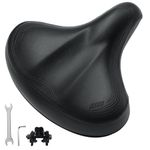 PeloFamily Wide Bike Seat Compatible with Peloton Bike & Bike+, Bike Seat Cushion for Women & Men Comfort, Bike Saddle Replacement, Extra Padding Bicycle Seat, Accessory for Most Bike