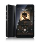 Android 14 MP3 Player with Spotify, Play Store, Amazon Music, Audible, Libby, 4" Touch Screen MP4 Music Player for Kids with Parental Control, Eye-Care Mode (Glossy Black)