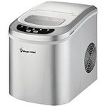 MAGIC CHEF MCPMCIM22SV, 27-Pound-Capacity Portable Mini Ice Maker