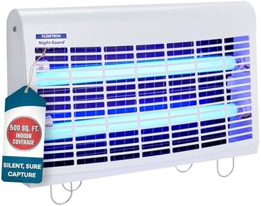 Flowtron Portable Indoor Fly Trap| Electric Insect Killer for Flies & Gnats with Dual Lure Method 30W UV Light & Pheromone Attractant | Sticky Strips, 500 Sq Ft for House & Restaurants