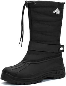 Kricely Impermeabilización Botines Hombre Invierno Botas de Nieve Caliente Antideslizante