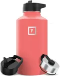 IRON °FLASK Sports Water Bottle - 64 Oz 3 Lids (Straw Lid), Leak Proof - Stainless Steel Gym & Bottles for Men, Women & Kids - Double Walled, Insulated Thermos - Mothers Day Gifts For Mom