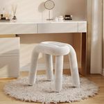 Aocloud Velvet Ottoman, Vanity Chai